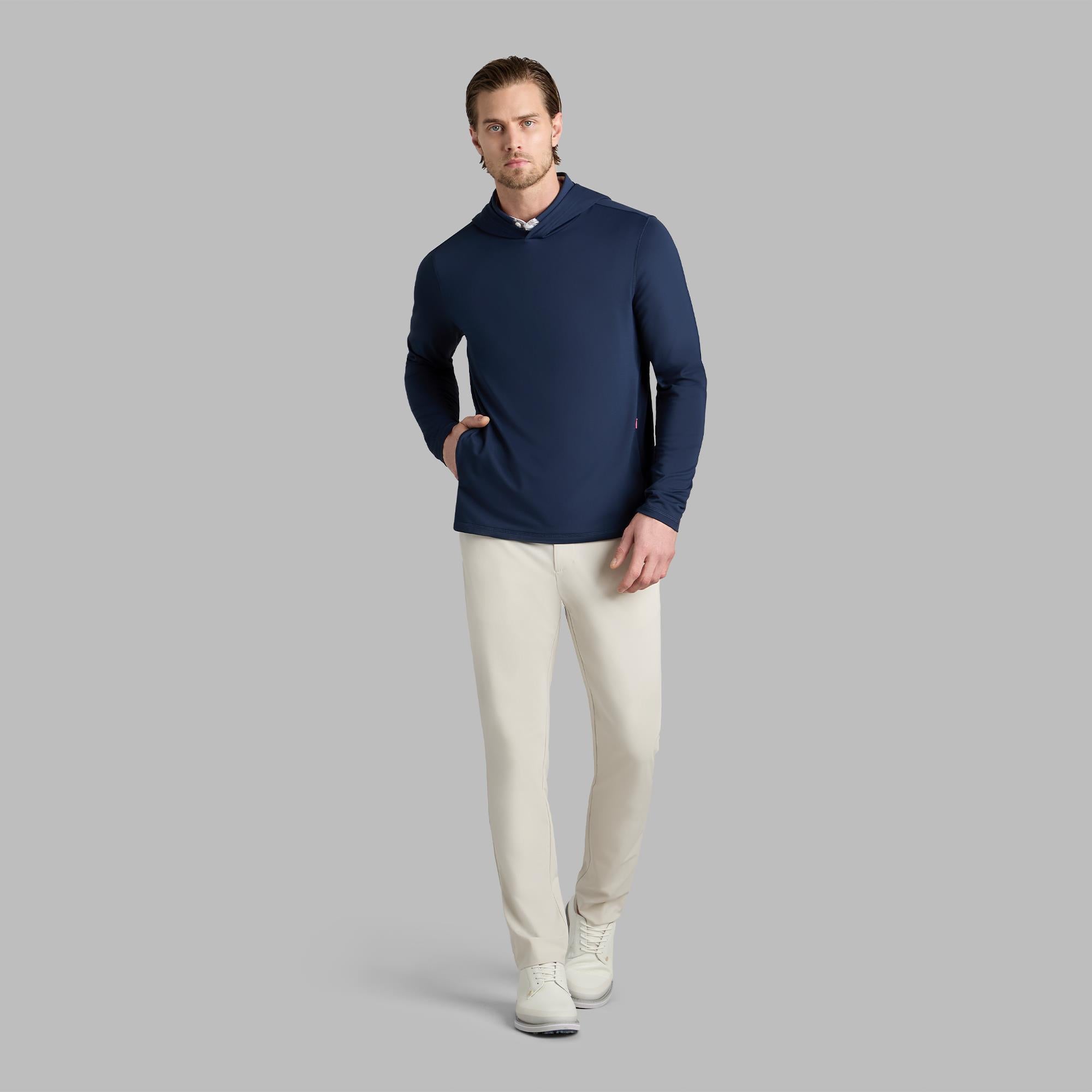 G/FORE Lightweight French Terry Mens Golf Hoodie Twilight
